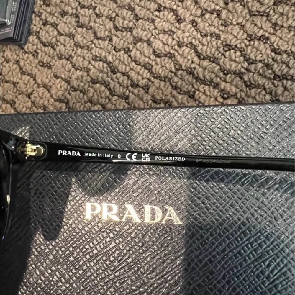 Prada Elegant Black Sunglasses for Women Style SPR 010 - Picture 6 of 8